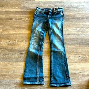 Miss Me jeans. Size 25 really cute cow print on the back pockets